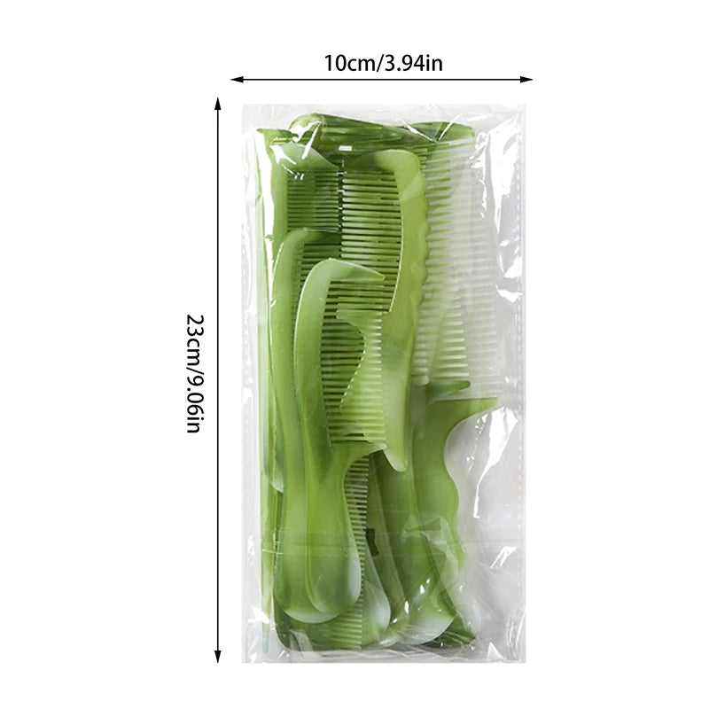 Green Hair Combs Women Men Coarse Fine Dressing Styling Tools Qme Green