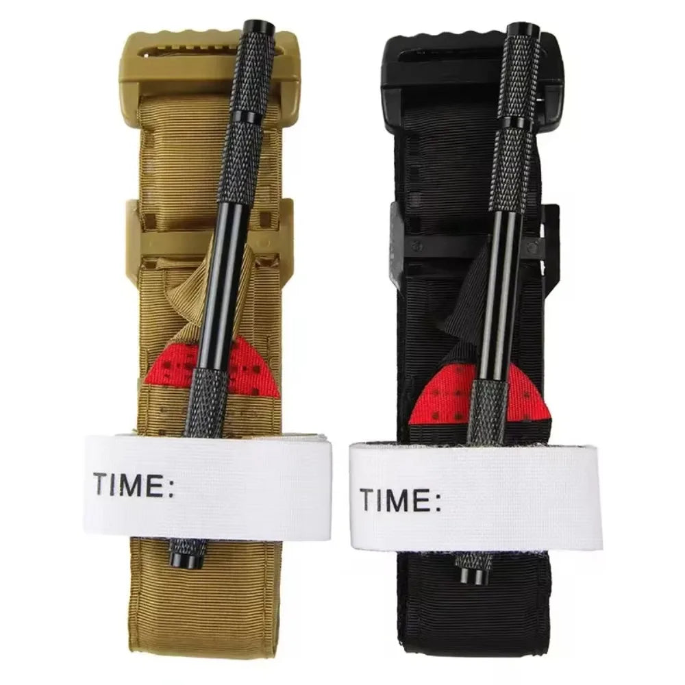 Tactical First Aid Rotary Pressure Aluminum Rod Tourniquet Hiking Qme