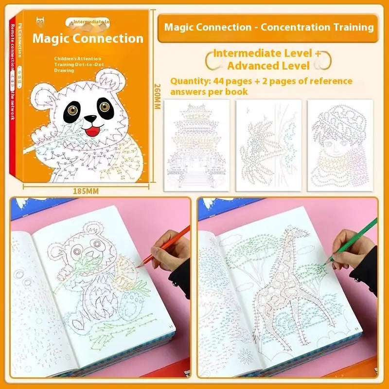 1 2 Focused Training Book Children's Digital Connectivity Coloring 44 Qme A3