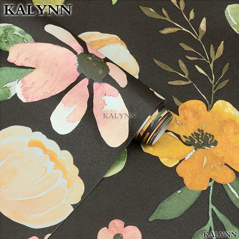 Floral Self Adhesive Wallpaper Peel Stick Contact Paper Kitchen Qme