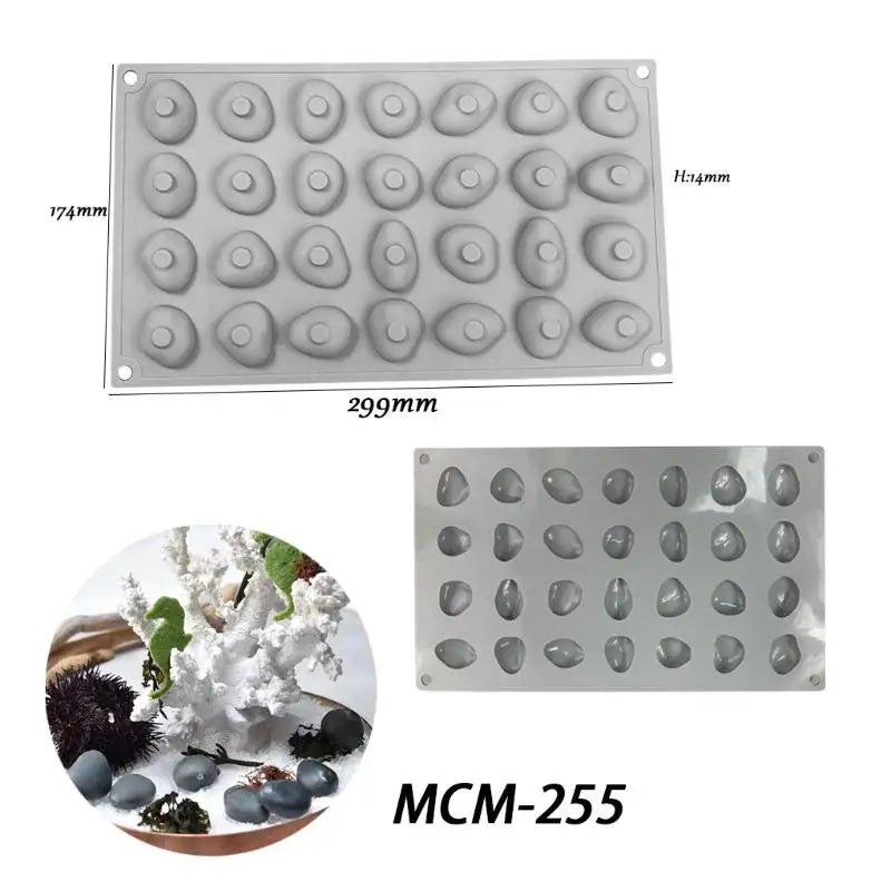 Chestnut Raspberry Peanut Mushroom Silicone Mold Fondant Cake DIY Qme MCM255