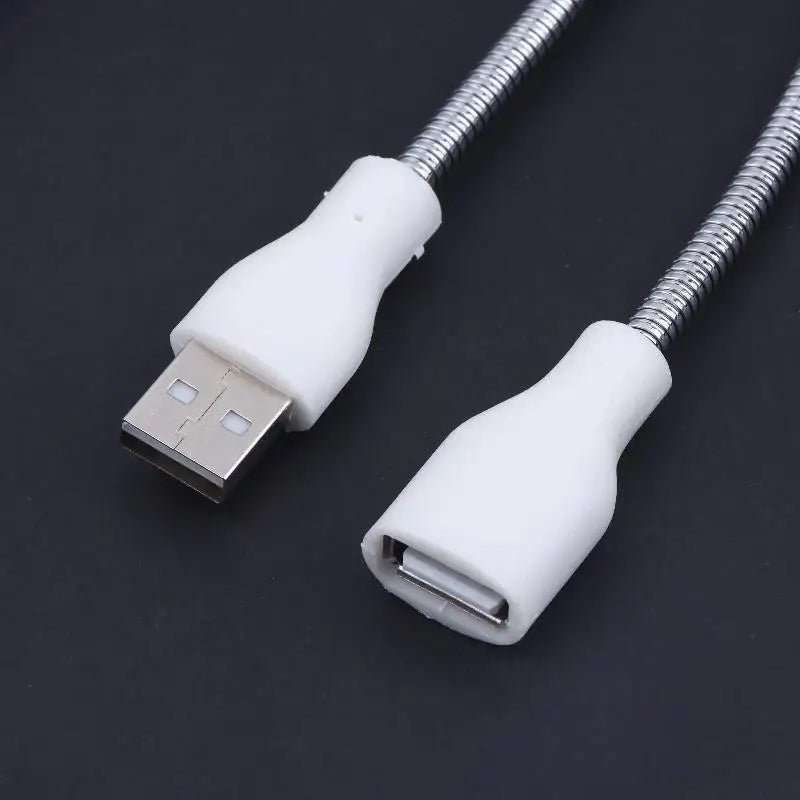 USB Extension Cable LED Light Fan Power Supply Adapter Male Female Qme