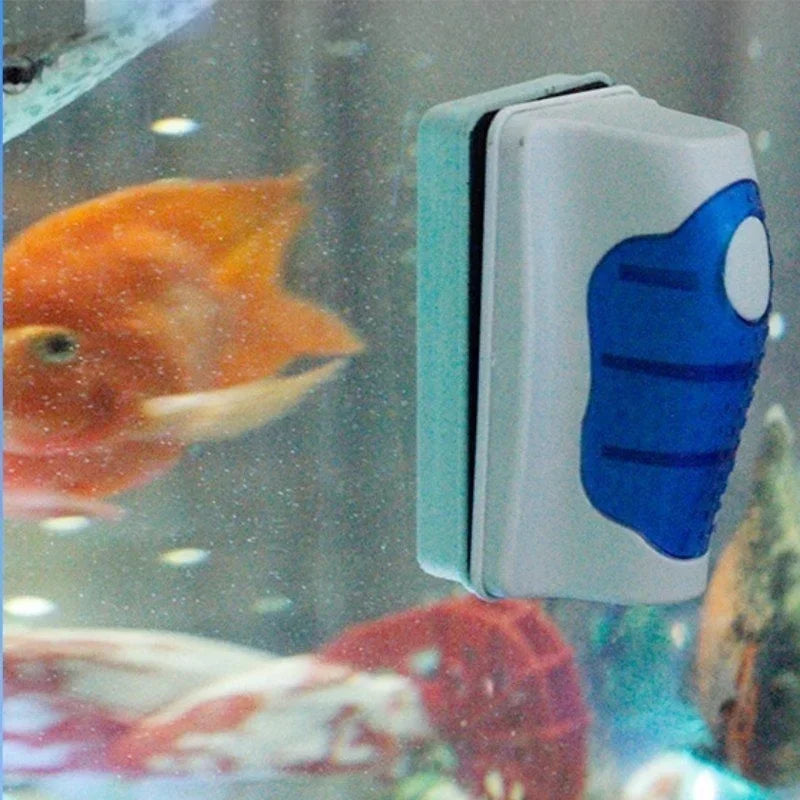 Fish Tank Glass Scraper Cleaner Floating Aquarium Magnetic Clean Qme