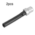 1pc/2Pcs Motorcycle Gas Fuel Cap, Single Way Valves Vent Breather Hoses Tubes Motocross ATV Quad Dirt Pit Bike Scooter Offroad Qme Silvery 2pcs