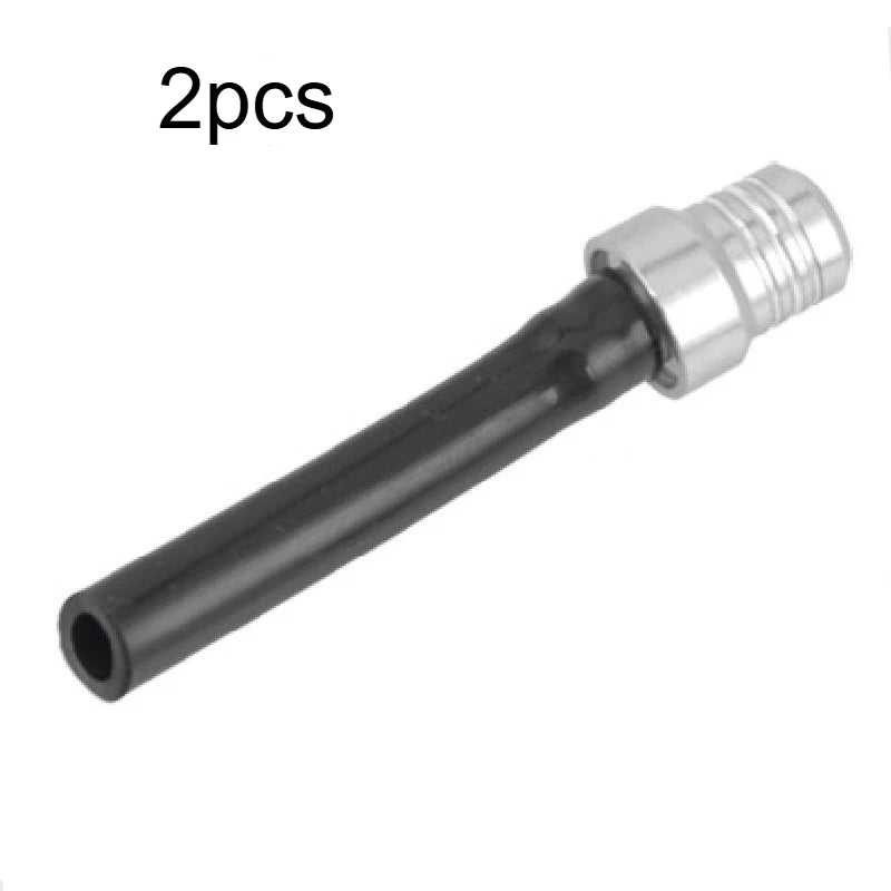 1pc/2Pcs Motorcycle Gas Fuel Cap, Single Way Valves Vent Breather Hoses Tubes Motocross ATV Quad Dirt Pit Bike Scooter Offroad Qme Silvery 2pcs