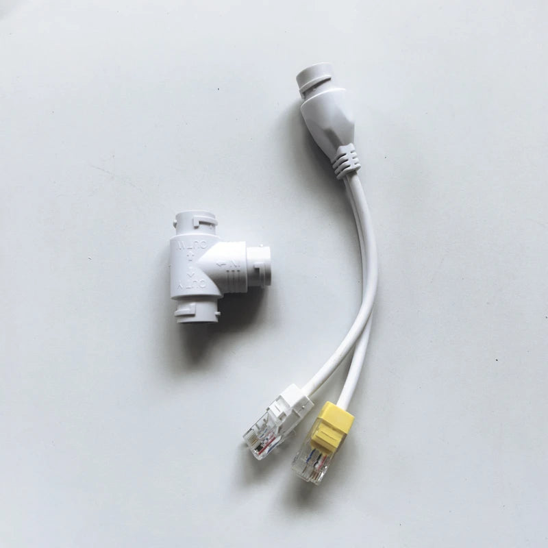 3PCS 1 to 2 POE Combiner Splitter 12V Centralized Power Supply Converter Network Power Synthesizer Splitter Qme