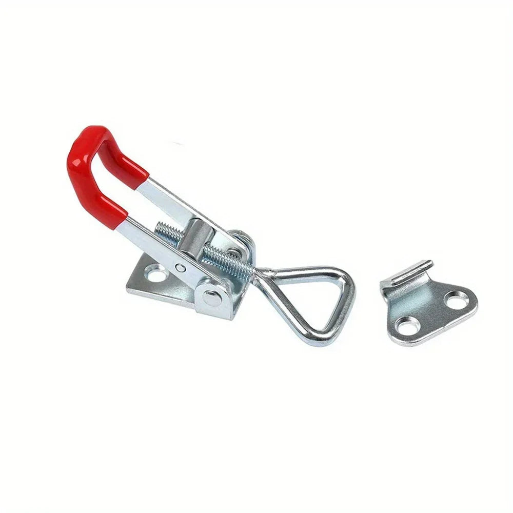 Adjustable Toggle Clamp Latch Heavy Duty Toggle Latches Holding Capacity Pull Latch Clamp For Smoker Lid Jig Tool Box Cas Qme Silver