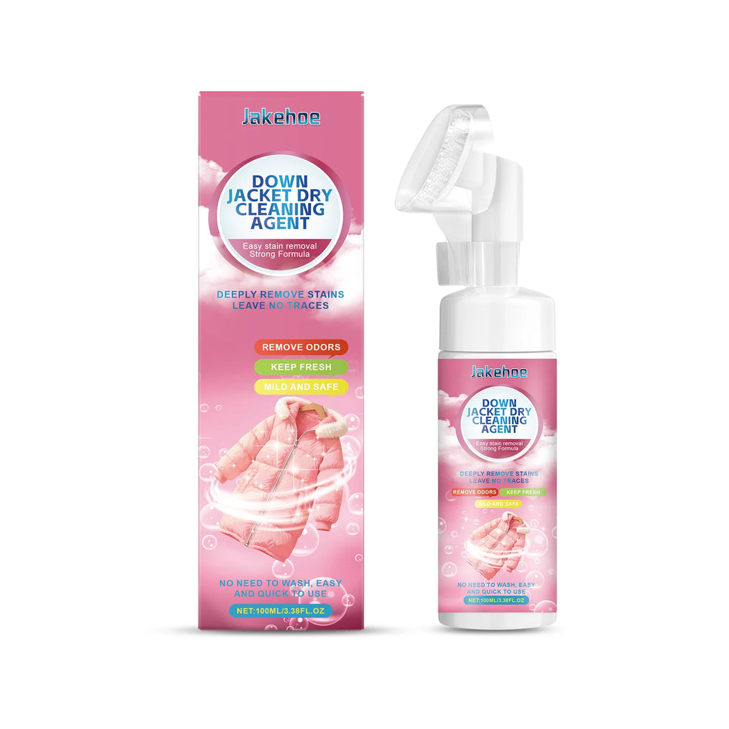 Down Jacket Dry Cleaning Agent Deep Clean Down Jacket Surface Stain Keep Down Fluffy and Soft Eliminate Odor Down Jacket Cleaner Qme