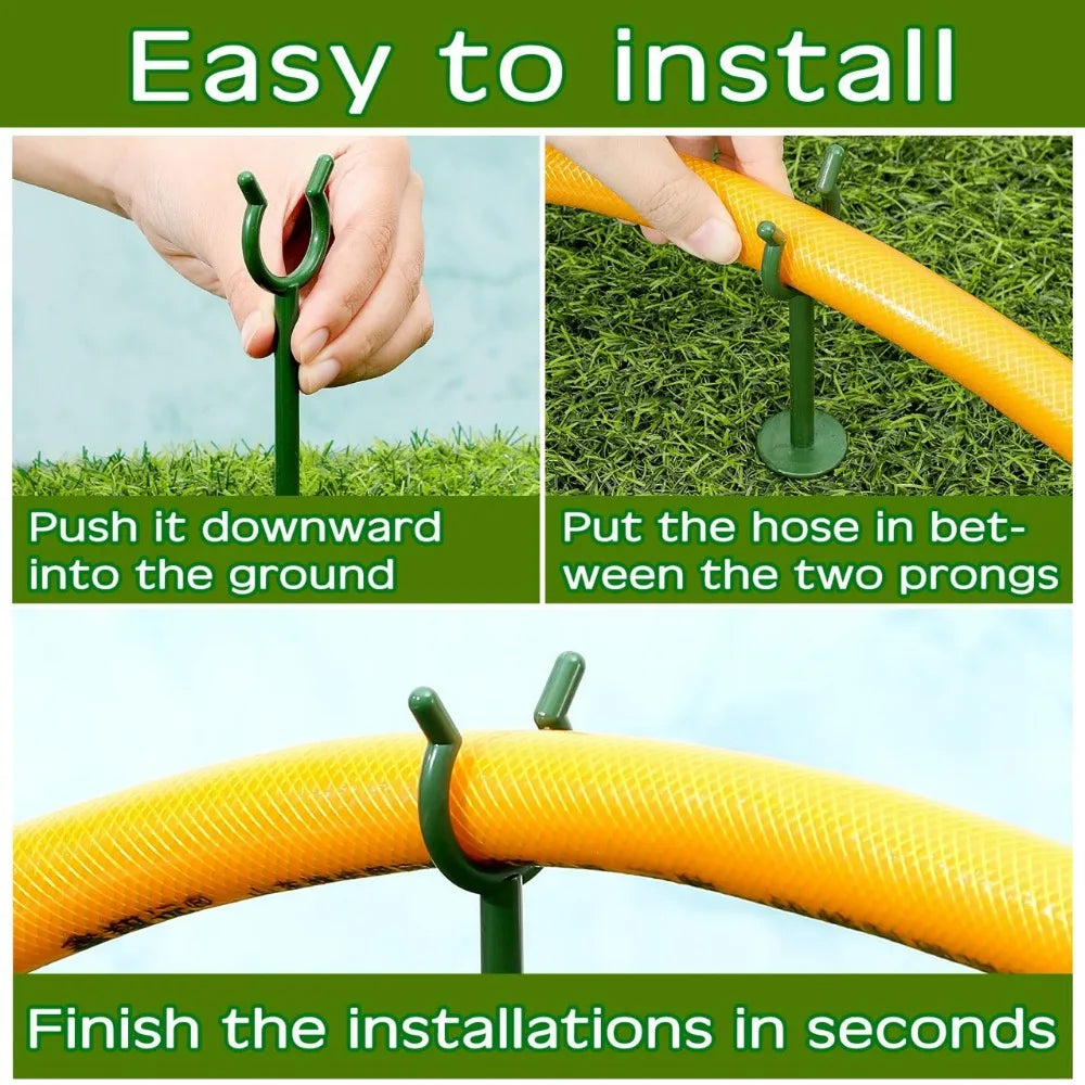 Garden Hose Bracket Irrigation Water Pipe Guide Nail Prevent Water Hose Entanglement Lawn Protector Gardening Tool and Equipment Qme