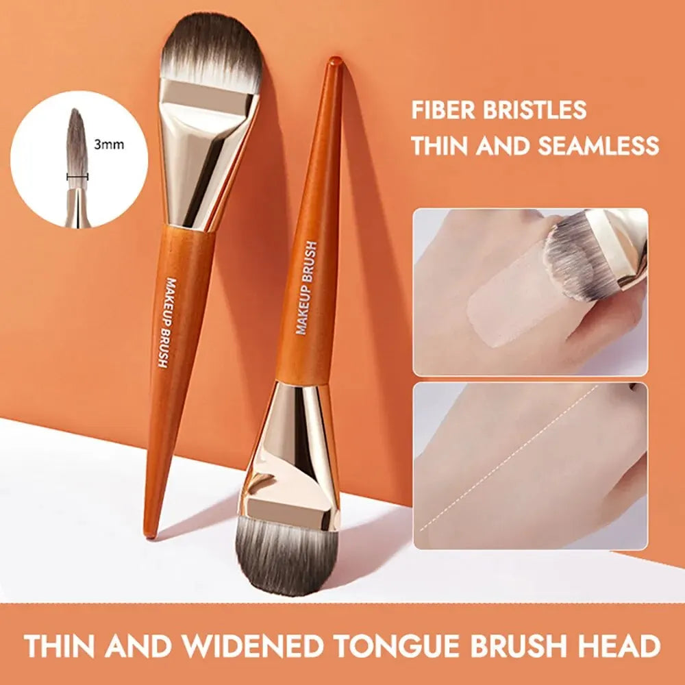 Flat Head Makeup Brush GECOMO Foundation Quickly Apply Qme