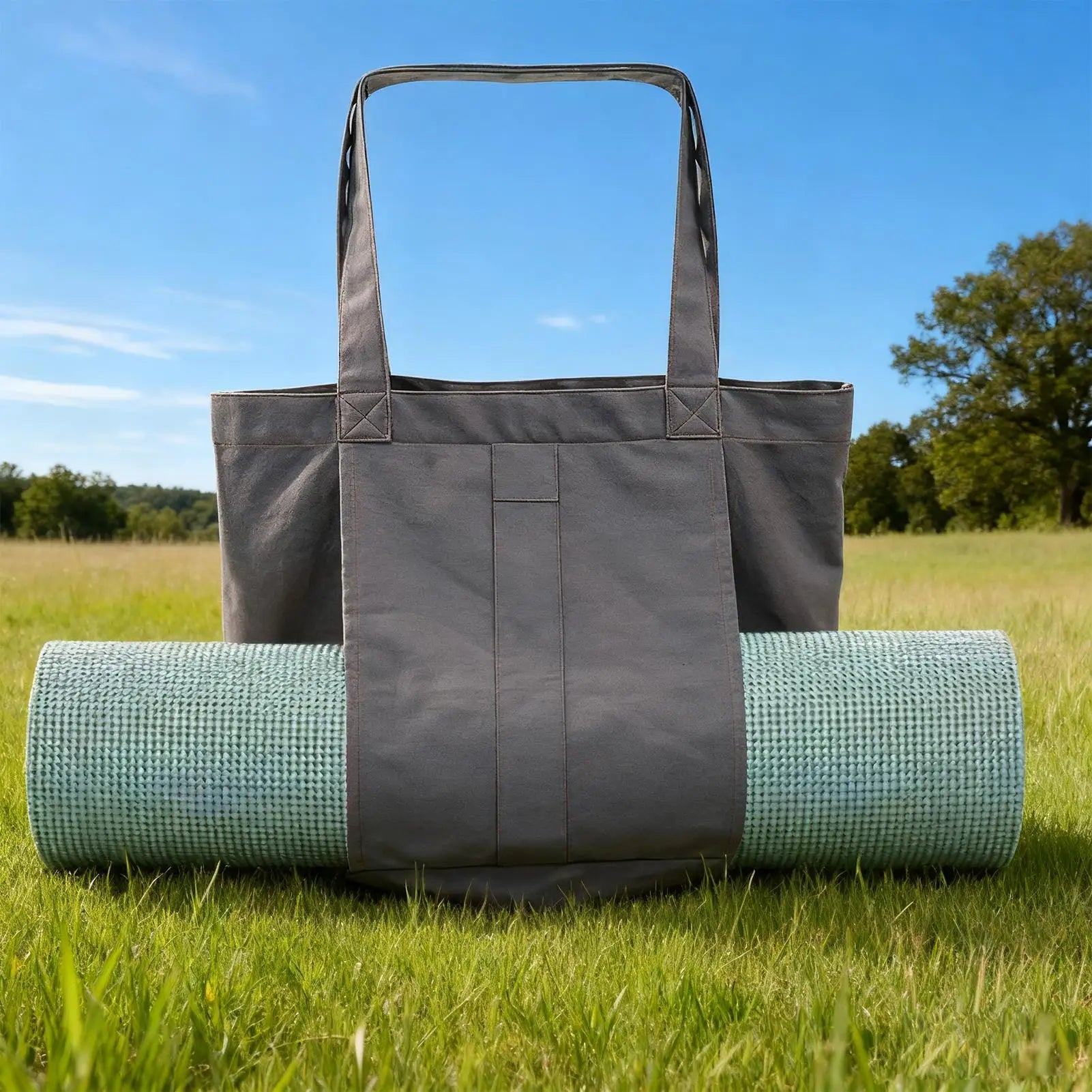 Yoga Mat Carrier Adjustable Shoulder Strap Tote Yoga Mat Carrying Bag For Exercise Workout Pilates Home Travel Fitness Dance Qme