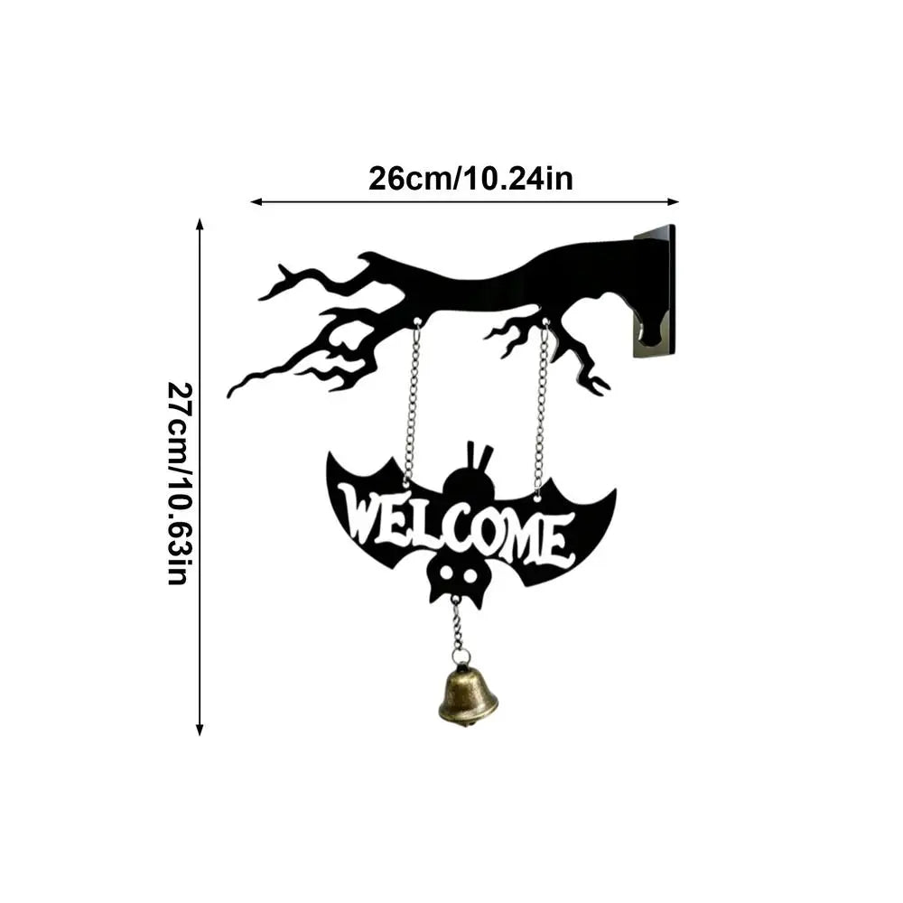 Halloween Wind Chime Outdoor Wooden Swing Wall Ornament Haunted House Qme B China Mainland