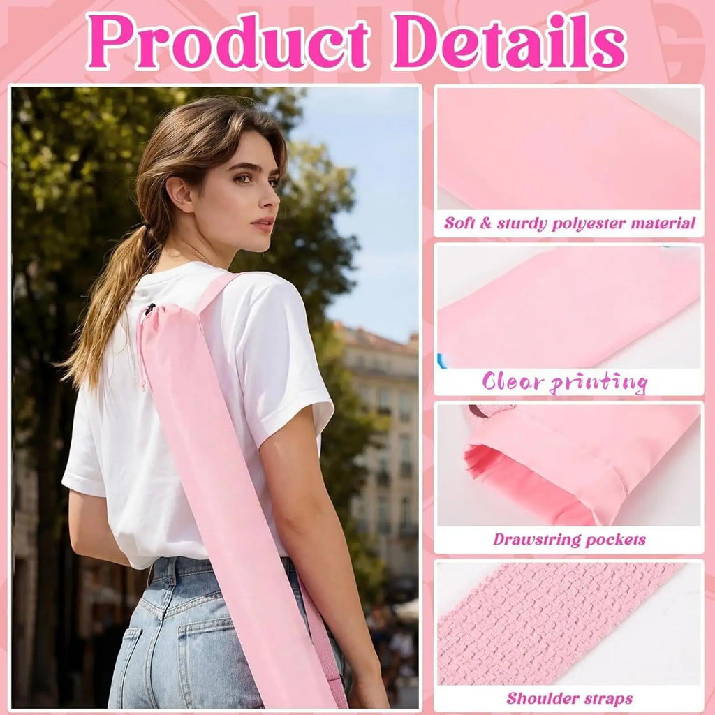 Mahjong Mat Carrying Bag Drawstring Portable Strap Travel Storage Qme