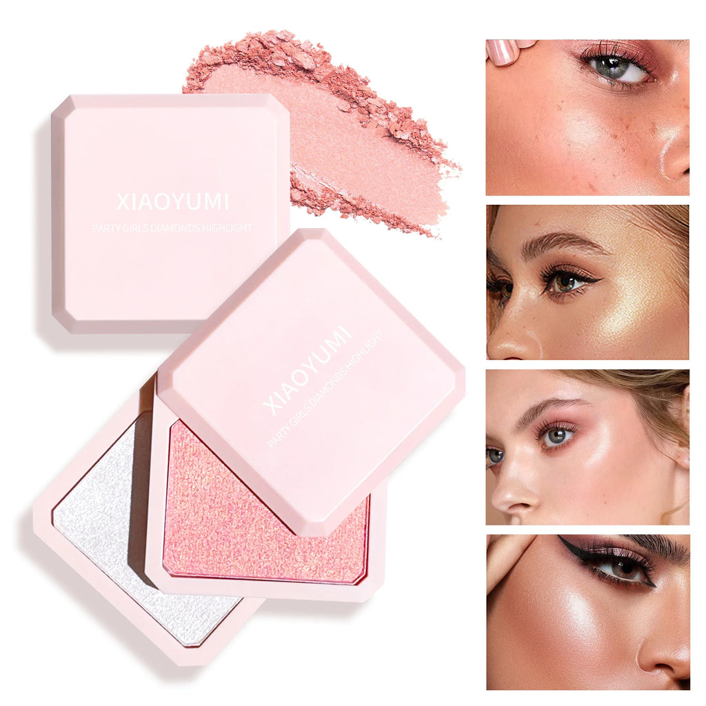 Dual-layer Highlight Contour Palette Radiant Matte Shine Perfect Face Qme