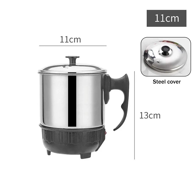 Home Kettle Electric Cooker Mini Anti-dry-boil Heating Cup 11 12 13 Qme 11cm steel cover