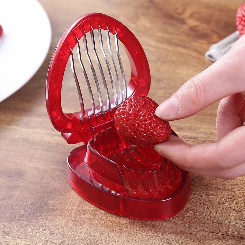 Strawberry Slicer Kiwi Cutter Egg Slicer Strawberry Huller Fruit Leaf Stem Remover Salad Cake Egg Tools Kitchen Accessories Qme