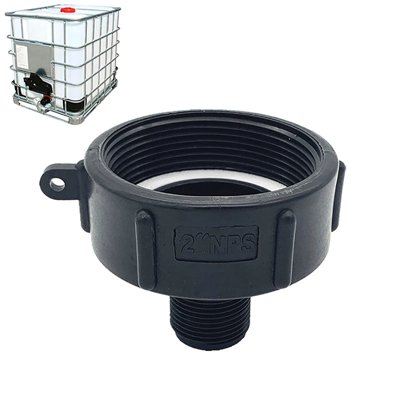 .^1Pc IBC Water Tank Reducing Adapter Durable S60 Fine Thread to 2''NPS 3/4'' Fine Thread Garden Hose Connector Adapter. Qme