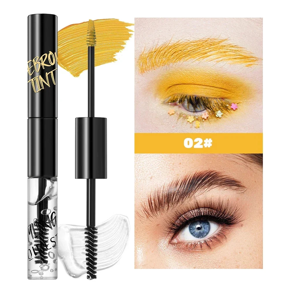 QIBEST Double Ended Transparent Eyebrow Gel And Tinted Eyebrow Cream Mascara Waterproof Long Lasting Eyebrow Makeup Brow Glue Qme 02 China Mainland