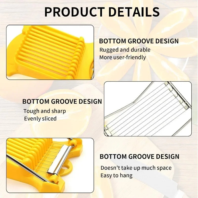Ham Slicer Stainless Steel Luncheon Meat Cutting Machine Banana Cheese Strawberry Slicer Kitchen Gadgets Qme
