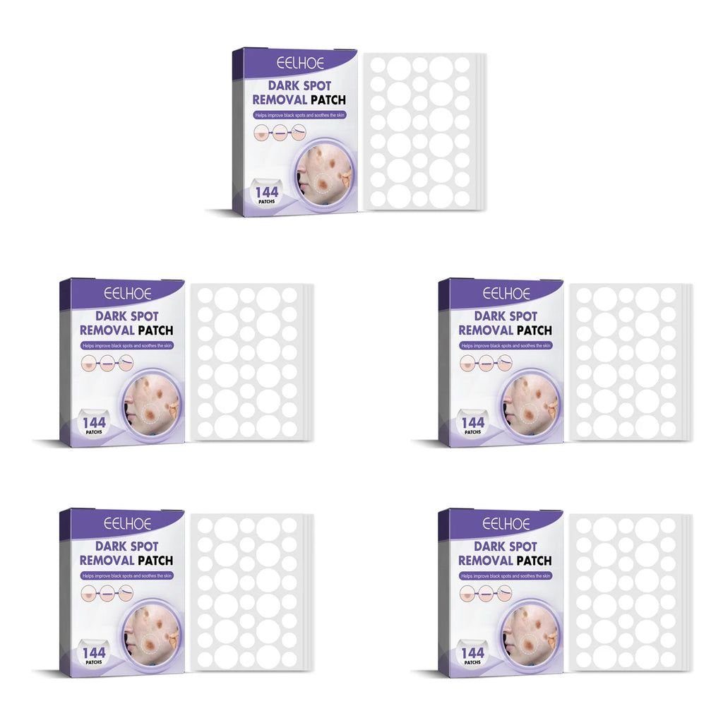 Dark Spot Correcting Patches Freckles Remover Brightening Fade Fade Dark Spots Lightening Melasma Facial Invisible Care Stickers Qme 5 x 144pcs Boxed