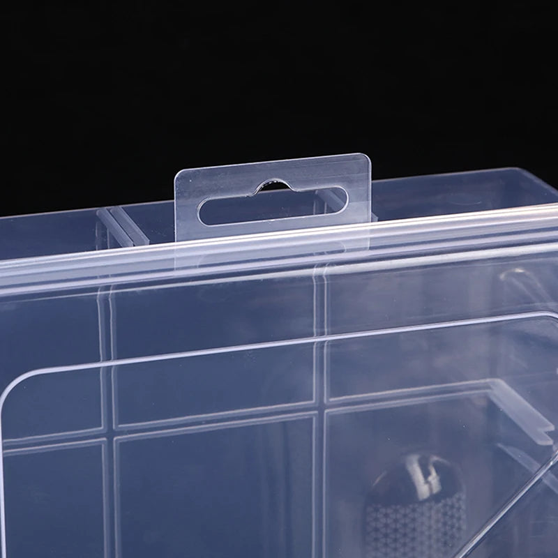 Bead Pills Organizer Nail Art Tip Case Container Transparent Plastic Qme