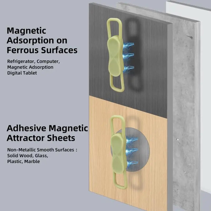 2 3 Magnetic Multifunction Silicone Adjustable Pen Stand Office Qme