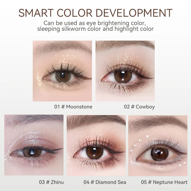 Single Glitter Eyeshadow Lightweight Matte Long Lasting Smudge Proof Qme