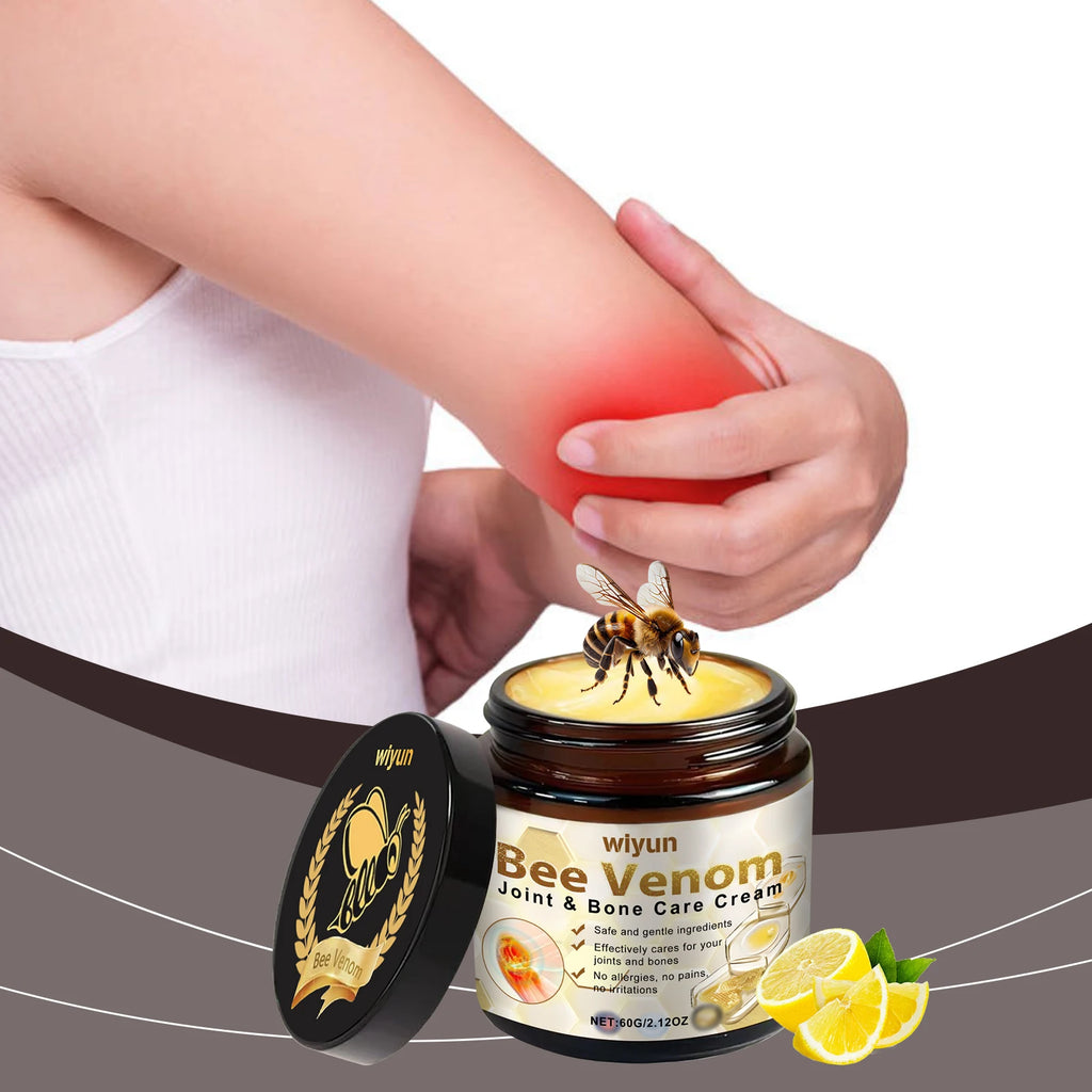 Bee Venom Joint Bone Care Cream oothes Muscle & Joint Discomfort Moisturizing Knee Body Massage Cream for Knees Back Shoulders Qme