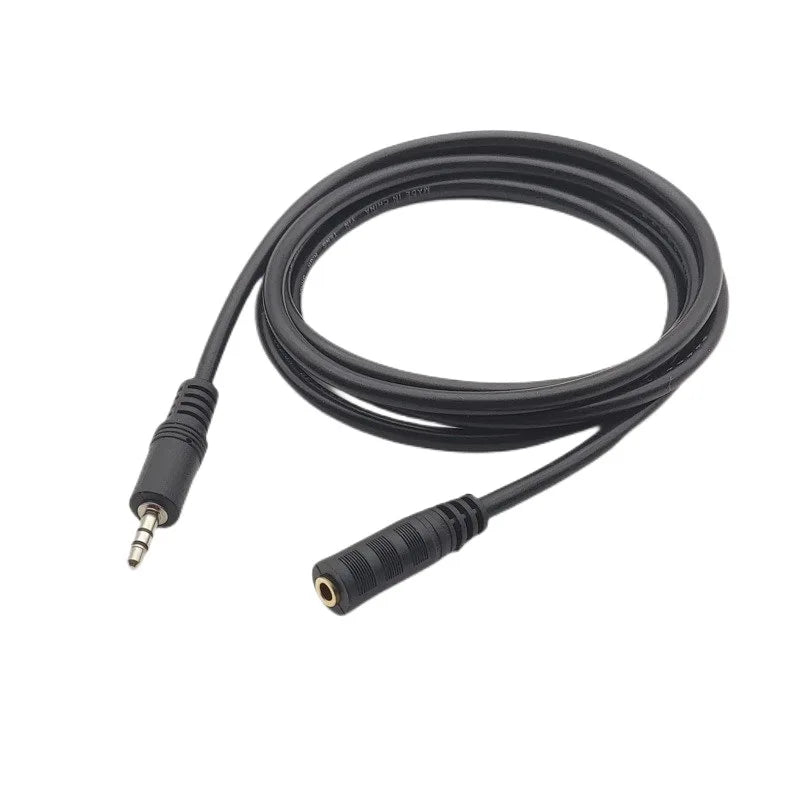 2pcs 3.5mm Male to Female Audio Aux Extension Cable Car Phone Computer Speaker Long Lead Qme 10M