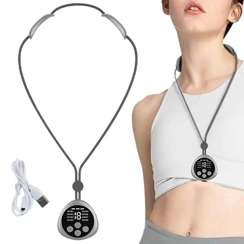 Heated Neck Massager Sleep Massag Smart Cervical Necklace Portable Qme