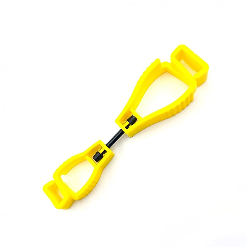 Work Clamp Safety Glove Guard Multifunctional Tool Clip Hanger Holder Qme Yellow