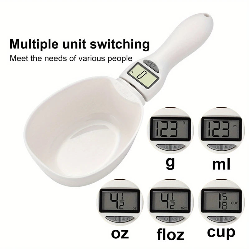 Kitchen Digital Food Measuring Spoon Scale Pet Food Measuring Spoon Scale Suitable For Cat And Dog Food Measuring Flour Spoon ﻿ Qme