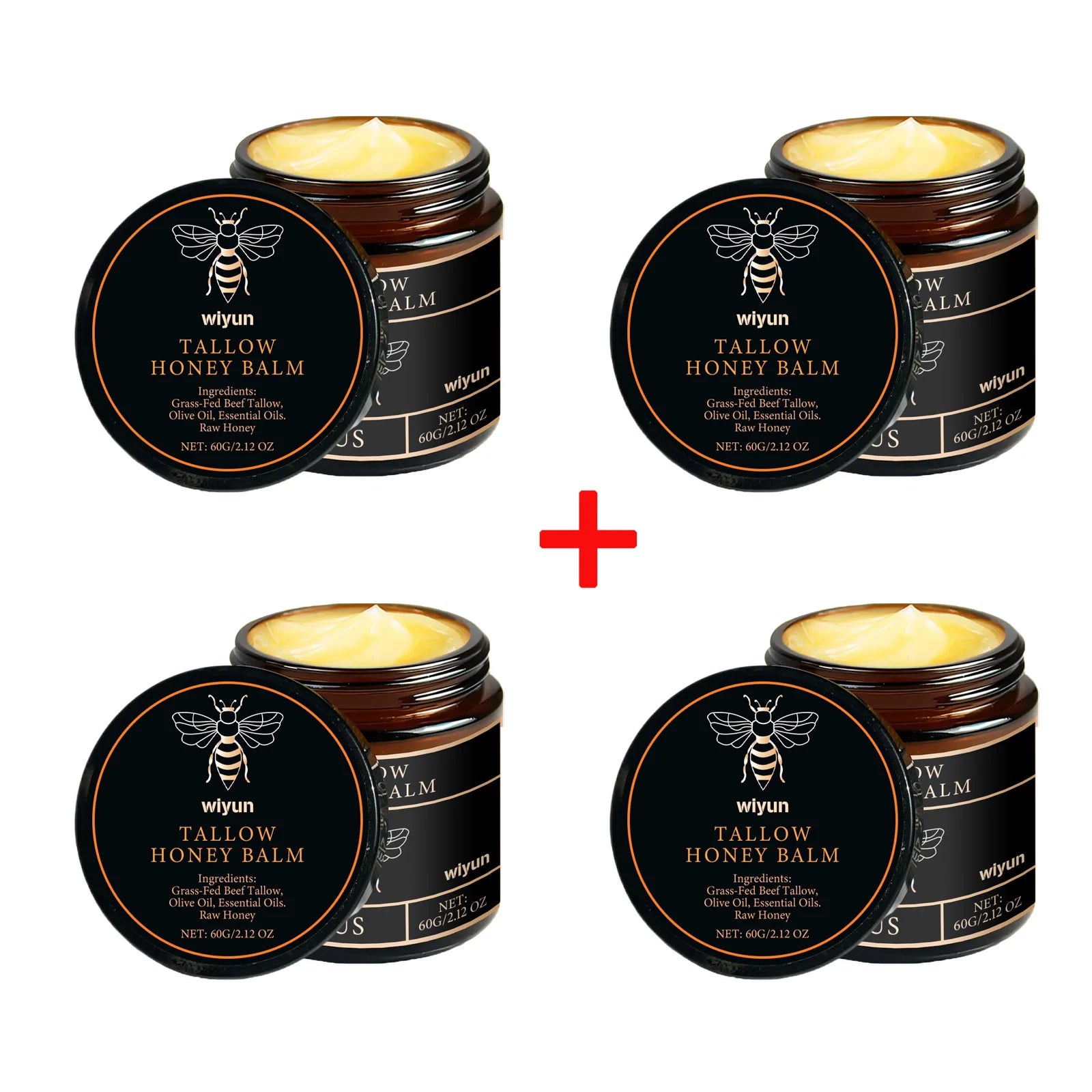 Beef Tallow Honey Cream Fade Dark Spots Remove Melanin Brightening Firming Non-Greasy Lasting Moisturizing Soothing Body Lotion Qme 240g Boxed