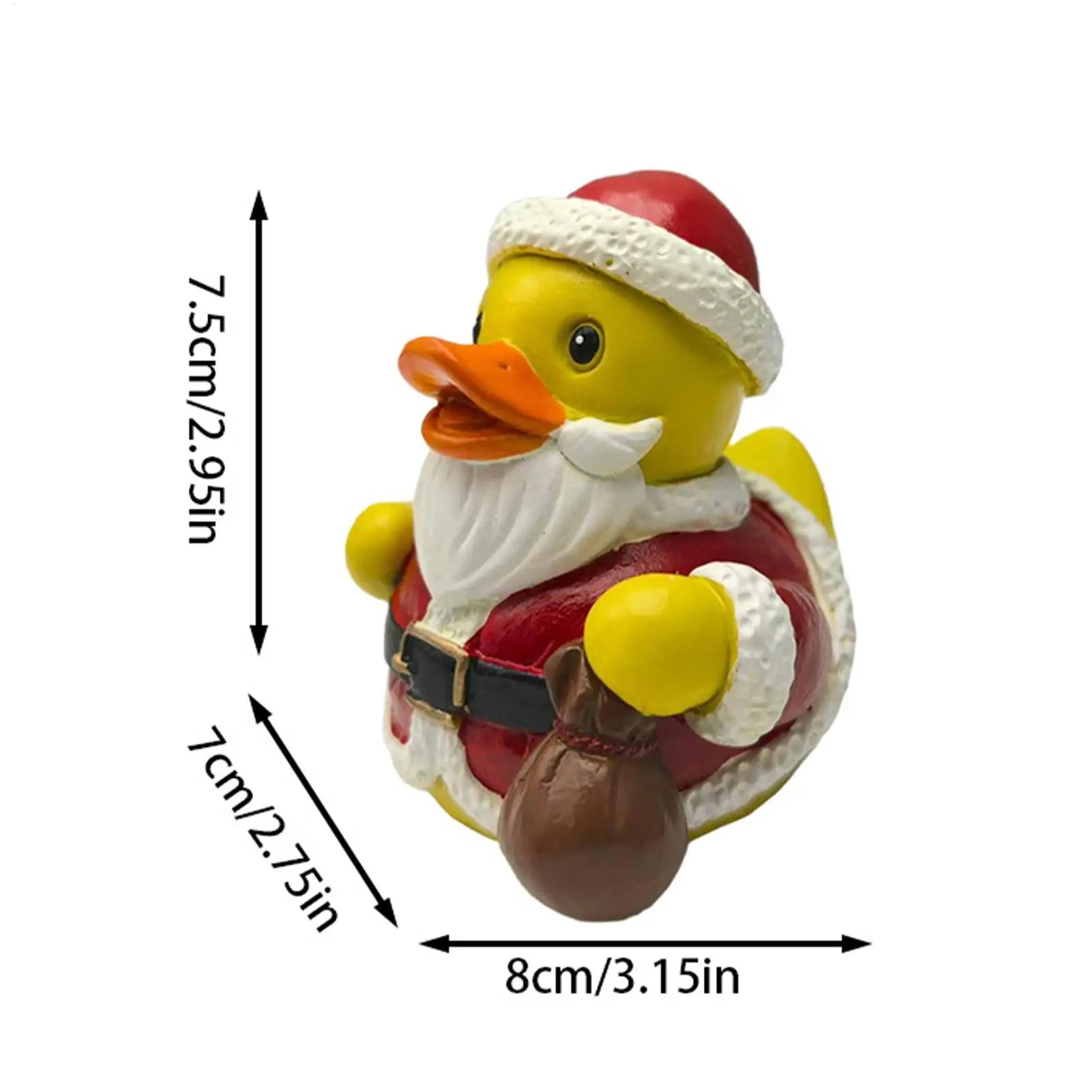 Duck Garden Statue Resin Christmas Art Decoration Animal Collectible Qme