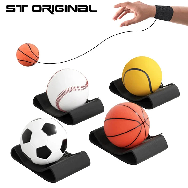 Return Sponge Rubber Hand Ball Game Exercises Bouncing Elastic Sport Qme