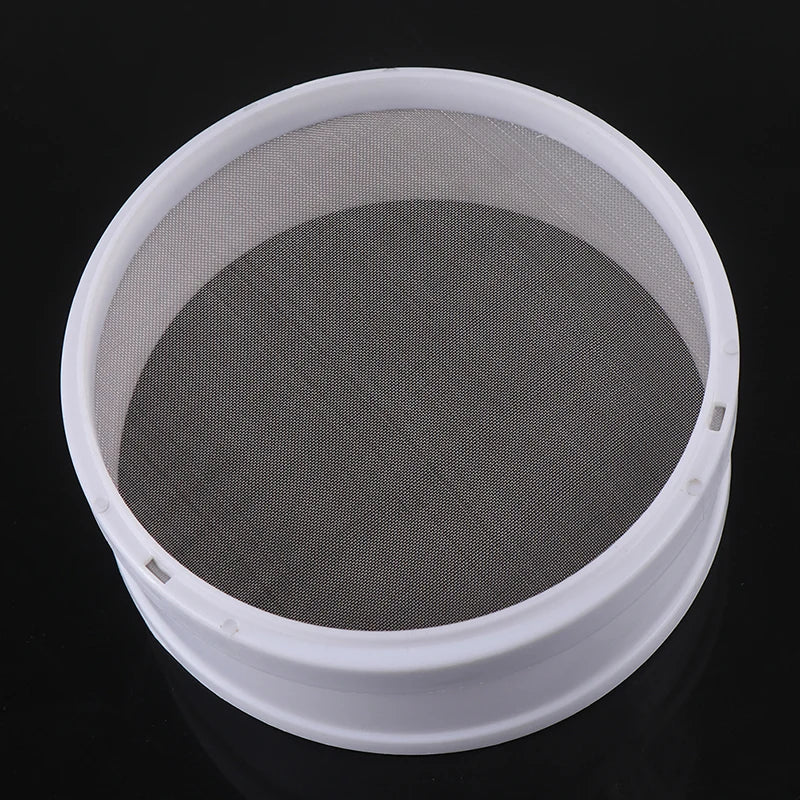 White Plastic Fine Mesh Strainer Flour Colander Sifter Sieve Kitchen Tool. Qme