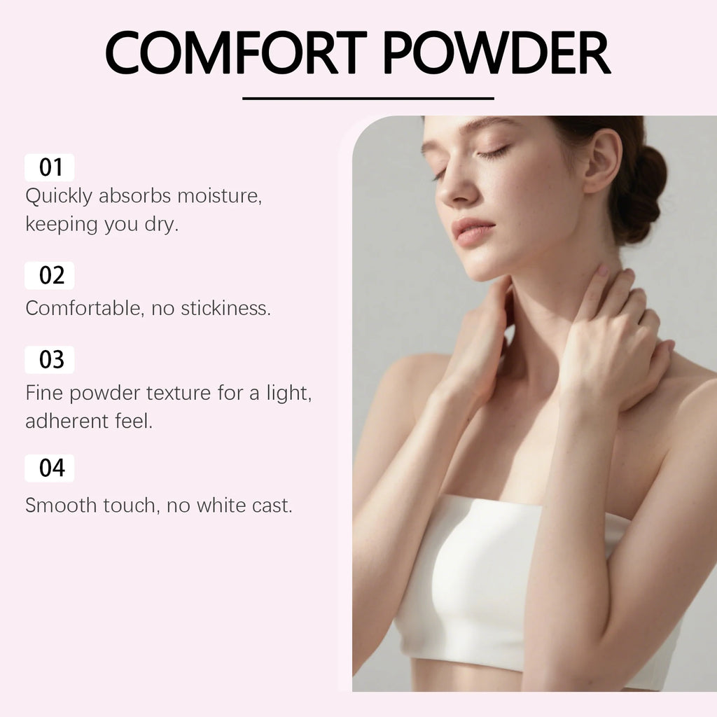 Talcum Powder for Body Cleaning Absorb Sweat Reduce Friction Increase Skin Comfort Anti Heat Rash Keep Skin Refreshing Powder Qme