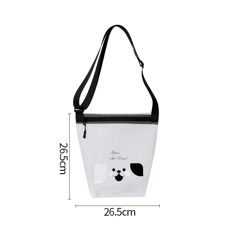 A Waterproof Storage Bag, Fitness Clothing Swimming Bathroom Large Capacity Drawstring, Men's And Women's Outdoor Toiletries Bag Qme ShoulderWhiteSmall
