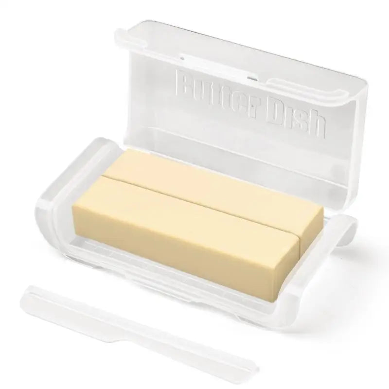 Cheese Storage Box Refrigerator Door Shelf Airtight Butter Dish Qme Transparent