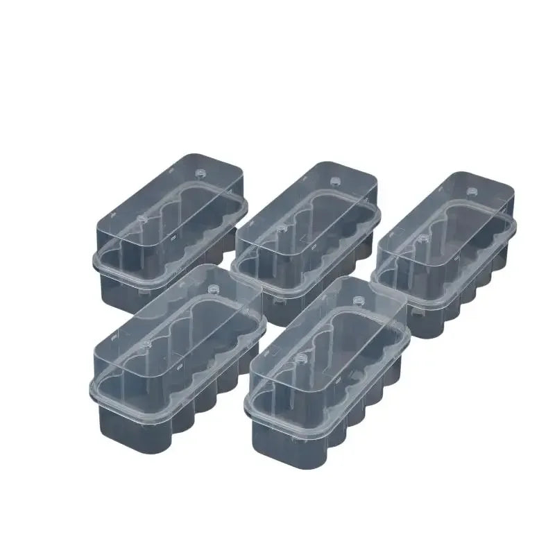10-Slot Vial Storage Case Stackable Plastic Clear Microtube Box Qme