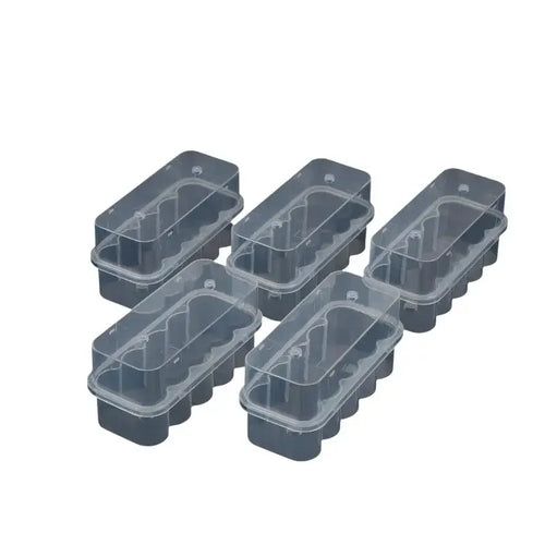10-Slot Vial Storage Case Stackable Plastic Clear Microtube Box Qme