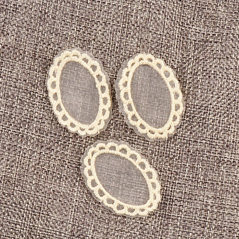 20pcs 21-55mm Mix Lace Bow Shape Appliques For DIY Clothing Bag Decoration Sewing Accessory Exquisite Patch Without Gum cp4186 Qme 20pcs 4.5x3cm