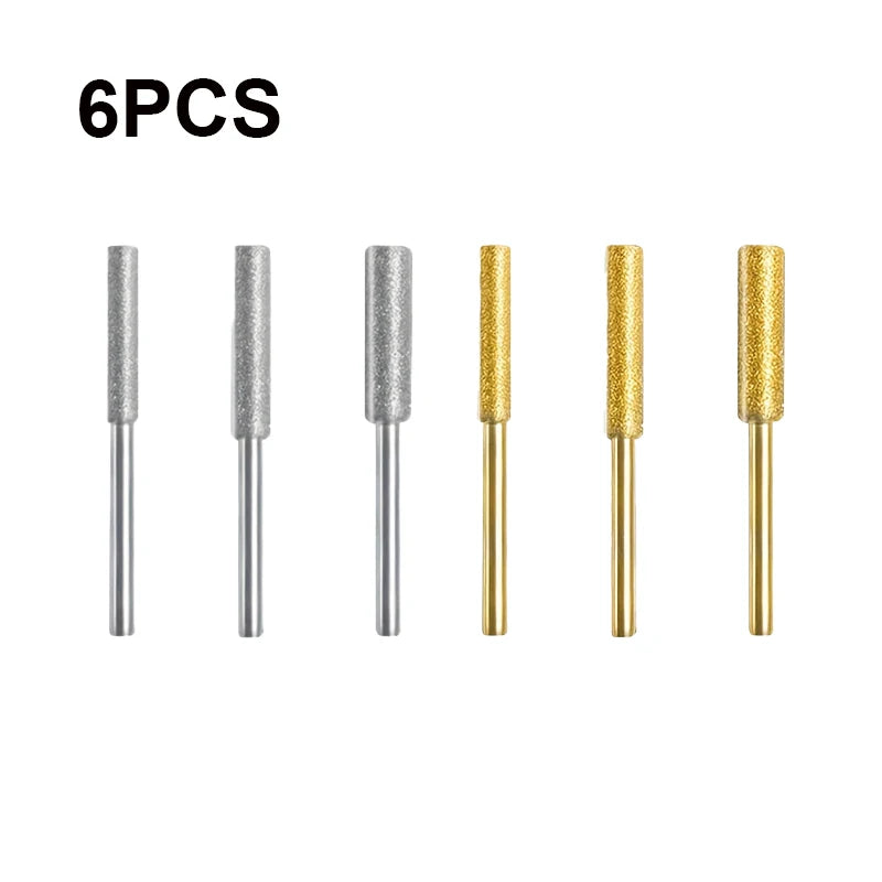 3/6-Piece Diamond Coated Chainsaw Knife Sharpener Set - Quick Knife Sharpener for Chainsaws, Durable and Efficient Qme 6pcs mix