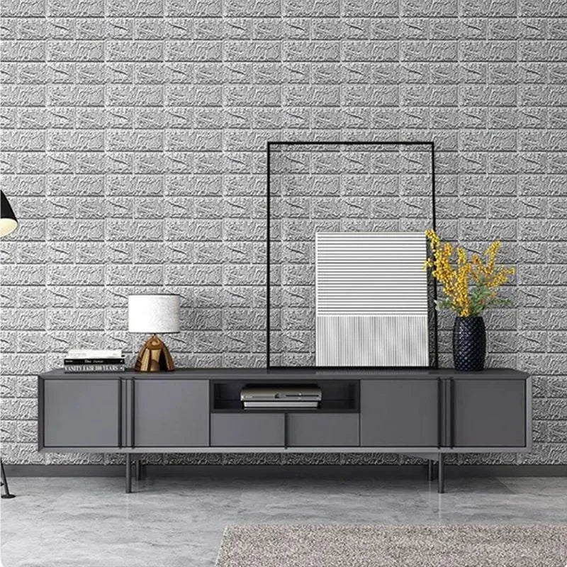 Peel Stick Wall Stickers Stereo Waterproof Wallpaper Roll Removable Qme