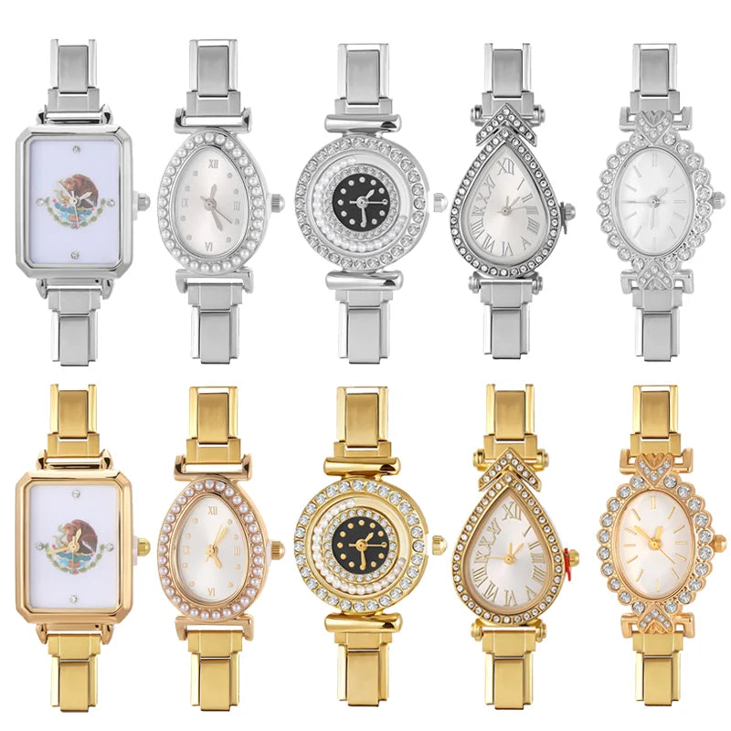 2026 Y2K Printed Pattern Dial Women's Stainless Steel Simple Square Watch Bracelet For Party Friend Wife Birthday Jewelry Gifts Qme