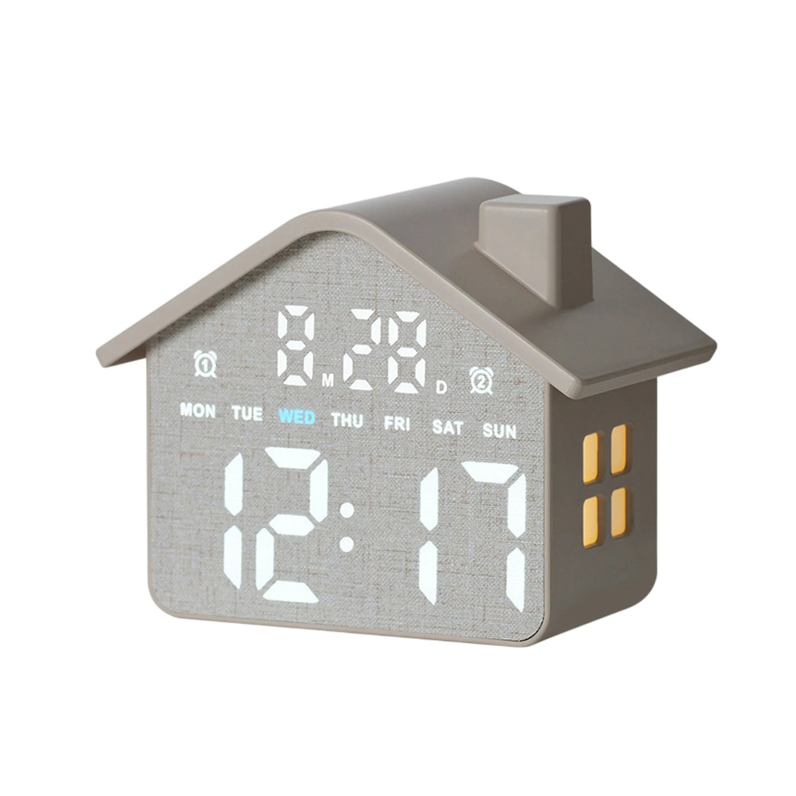 LED Electronic Table Clock USB Charging Multi-Functional House Clocks Creative Bedside Ornaments for Home Office Desk Decoration Qme style L
