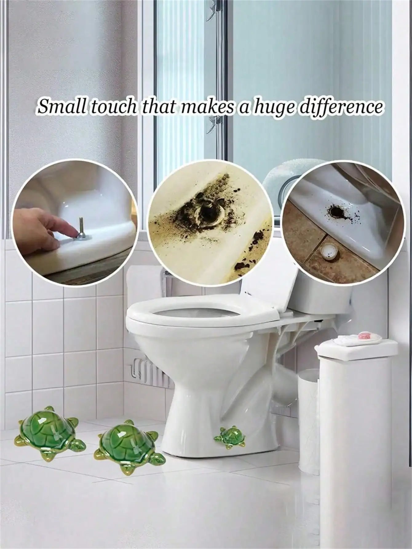 Toilet Bolt Screw Cap Tortoise Cute Cover Fun Animal Covers Bathroom Qme