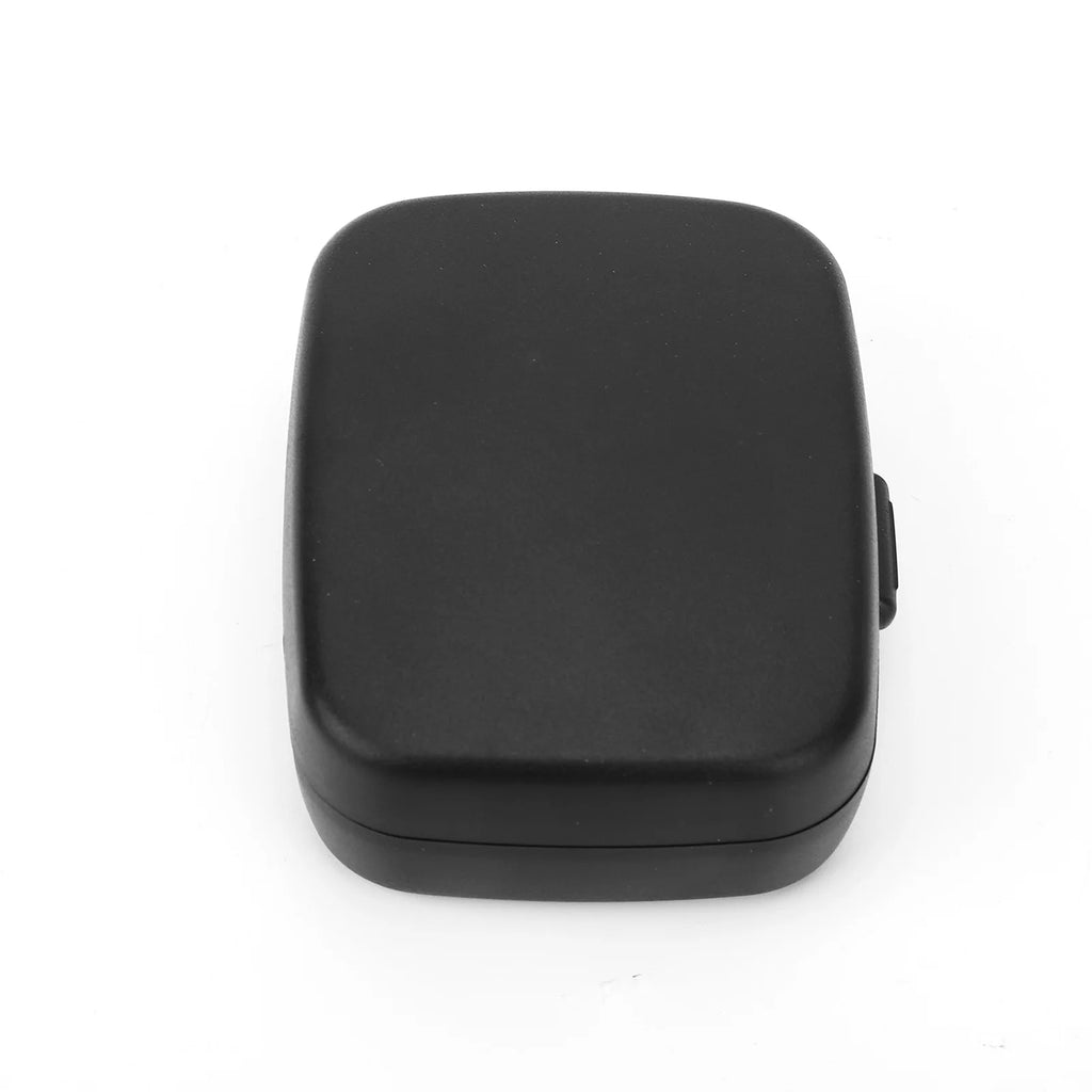Portable Hearing Aid Hard Case Waterproof Hearing Aid Protective Storage Box Black for Outdoor Travel Hearing Aid Carrying Case Qme