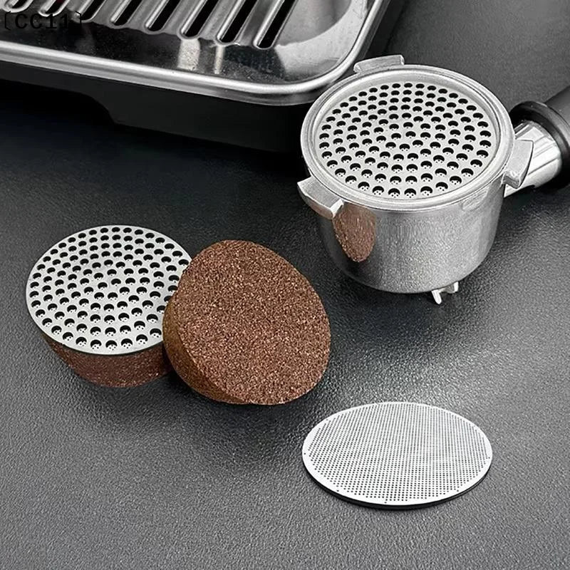 Stainless Steel Espresso Filter 51 53 3 Reusable Coffee Puck Screen Qme
