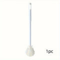[Silicone Cleaning Brush] Foldable Long Handle Silicone Cleaning Brush - Soft Bristles for Teapots, Wine Glasses & Baby Bottles Qme 1pc